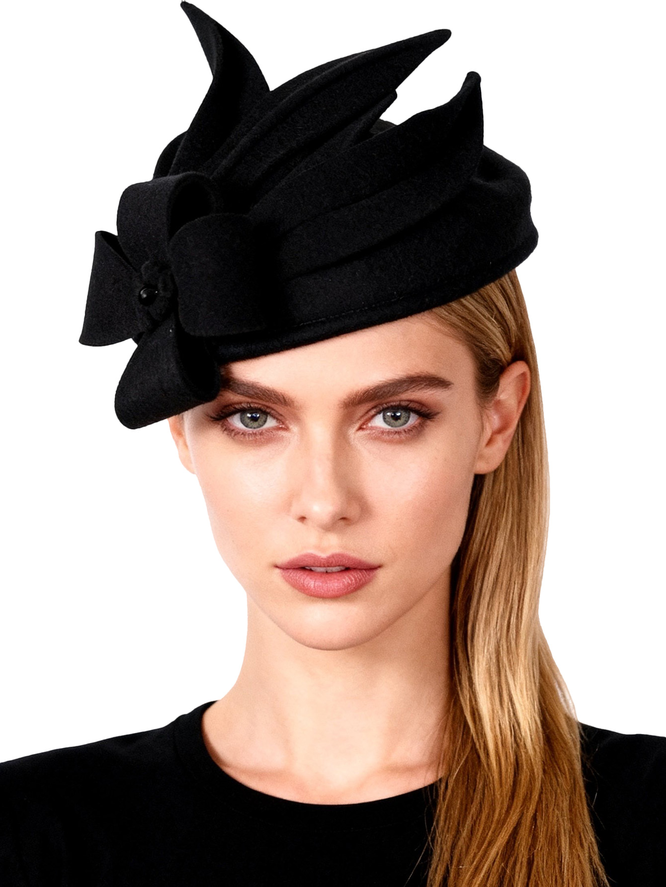 Fedora Hat Wool - Fascinateurs en feutre de laine élastique