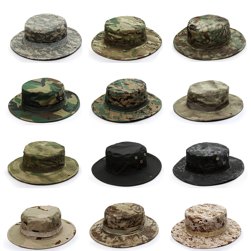 Boonie Hat Tactical - Chapeau Bob d'extérieur épais camouflage tactique,