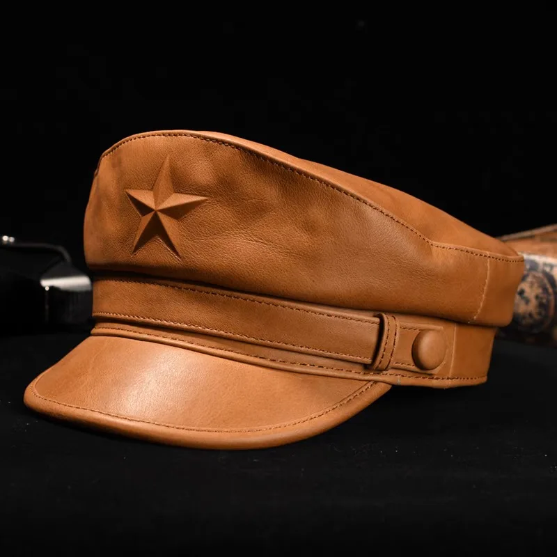 Snapback Hat Flat - Casquette militaire plate rétro pour hommes,