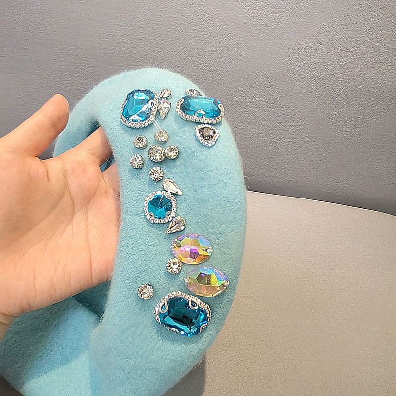 Béret français épais en strass - Beret French Wool avis et prix