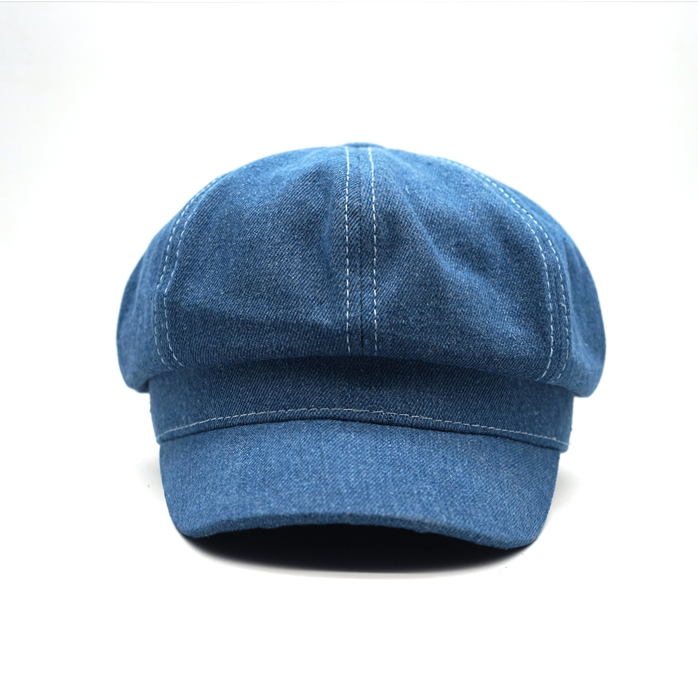 Béret octogonal en denim pour  - Dad Hat Cotton avis et prix